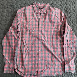 Mercantile Plaid Button-Up Shirt